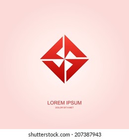 Business abstract vector template design emblem logo, Business technology universal idea, Vector illustration Eps 10