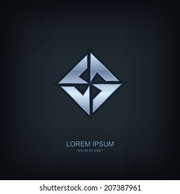 Business abstract vector template design emblem logo, Business technology universal idea, Vector illustration Eps 10
