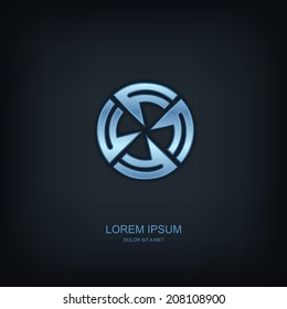 Business abstract vector template design emblem logo, Business technology universal idea, Vector illustration Eps 10