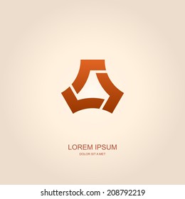 Business abstract vector template design emblem logo, Business technology universal idea, Vector illustration Eps 10
