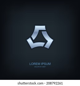 Business abstract vector template design emblem logo, Business technology universal idea, Vector illustration Eps 10