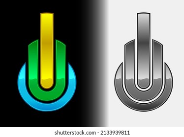 Business abstract vector template design emblem logo, Business technology universal idea, Hi tech looped infinity logotype, Creative concept business logotype,Vector illustration 