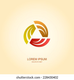 Business abstract vector template design emblem logo, Business technology universal idea, Vector illustration Eps 10