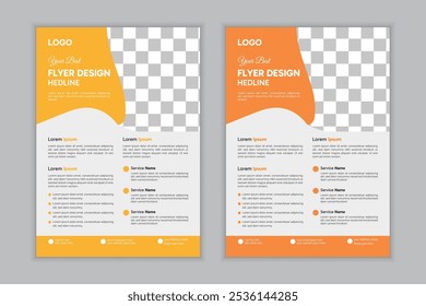 Modelo de vetor abstrato de negócios. design de modelo com conceito minimalista e uso de estilo para anúncios corporativos e modelo de folheto de perfil de negócios.