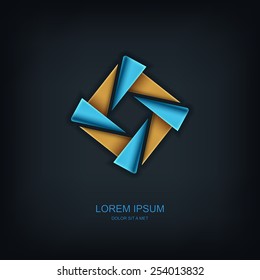 Business abstract vector template design emblem logo, Business technology universal idea, Vector illustration Eps 10