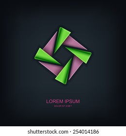 Business abstract vector template design emblem logo, Business technology universal idea, Vector illustration Eps 10