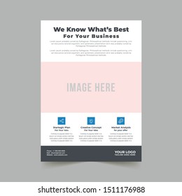 Business abstract vector template. Flyer design, cover modern layout, annual report, poster, flyer in A4 with colorful triangles, geometric shapes for tech, science, market with light background 