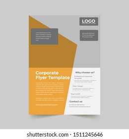 Business abstract vector template. Flyer design, cover modern layout, annual report, poster, flyer in A4 with colorful triangles, geometric shapes for tech, science, market with light background