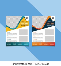 Business abstract vector template for Flyer,  Brochure, Magazine, Poster, Annual Report,  Corporate Presentation, Portfolio, an infographic with Bleed, Letter size