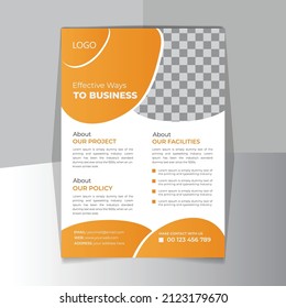 Plantilla de vector abstracto de negocio.
Volante vectorial, Presentación Corporativa, Informe Anual, Afiche, Fácil de usar y editar. Volante, A4, presentación de negocios, plantilla de diseño de volante de negocios simple.
