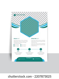 Business abstract vector template.  flyer in A4