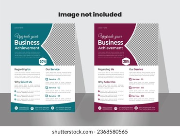 Business abstract vector template. Flyer design, cover modern layout, annual report, poster, flyer in A4 with colorful triangles, geometric shapes for tech, science, market with light background.