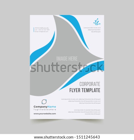 Business abstract vector template. Flyer design, cover modern layout, annual report, poster, flyer in A4 with colorful triangles, geometric shapes for tech, science, market with light background