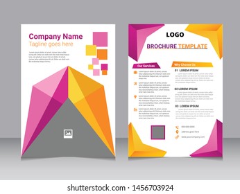 Business abstract vector template, geometric shapes for tech, Business brochure flyer design A4 template, science, market with light background, vector illustration, brochure template, flyer template 