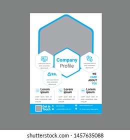 Business abstract vector template, geometric shapes for tech, Business brochure flyer design A4 template, science, market with light background, vector illustration, brochure template, flyer template 