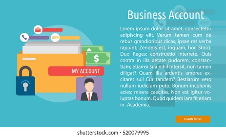 Business Account Conceptual Banner