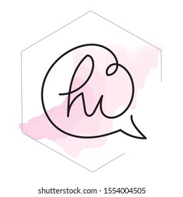 Business account highlights cover icon "about me". Icon for stories. Vector