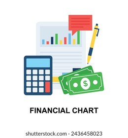 Business accounting concept vector in modern flat style, up for premium use