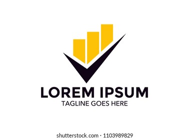business accounting logo vector illustration design