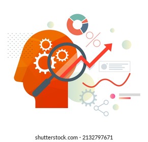 Business Accumen - Brain - Working Process - Stock Illustration  as EPS 10 File