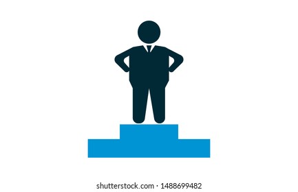 business achievement vector icon - vector
