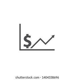 Business acounting dollar icon vector template