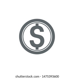 Business acountting dollar icon vector template