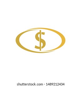 Business acountting dollar icon vector template