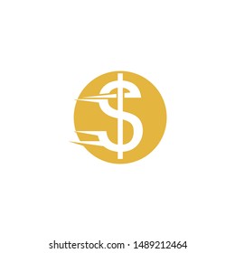 Business acountting dollar icon vector template