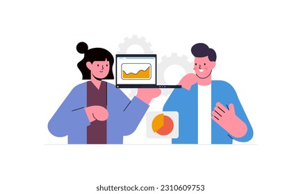 vector de ilustración de concepto de actividades empresariales