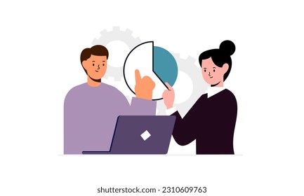 vector de ilustración de concepto de actividades empresariales