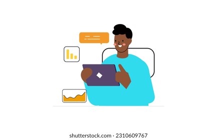 vector de ilustración de concepto de actividades empresariales