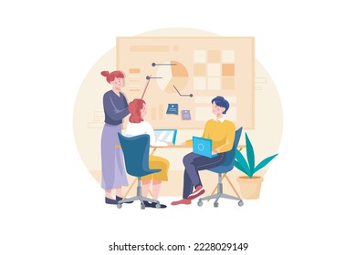 Business Activities Flat Illustration Concept