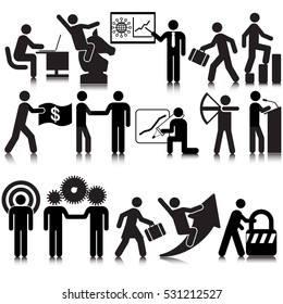 Icon Set für Geschäftstätigkeiten