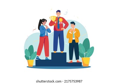 Business Activities Illustration concept. Flat illustration isolated on white background