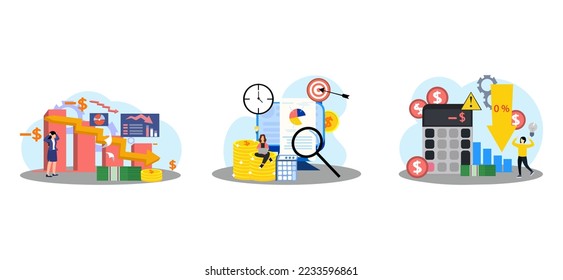 Business Activity Flat Bundle Design