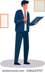 vector plano de la ilustración de la actividad empresarial 