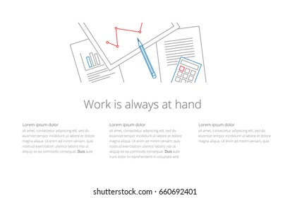 A business activity. Workplace.