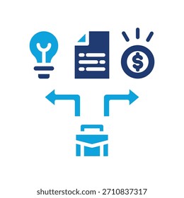 Icono de negocios Acumen Ilustración vectorial mixta
