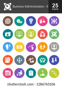 Business Administration Filled Icons