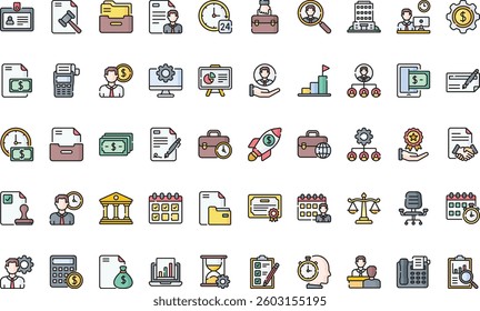 Business administration icons High-Quality Vector Icons Collection with Editable Stroke. Ideal for Professional and Creative Projects.