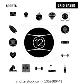 Business Administration Solid Glyph Icons Set For Infographics, Mobile UX/UI Kit And Print Design. Include: Document, File, Text, Pencil, Globe, World Globe, Global, Eps 10 - Vector
