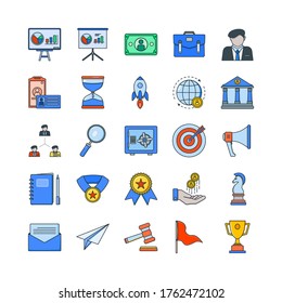 Business adn Finance iconset for landingpage and apps