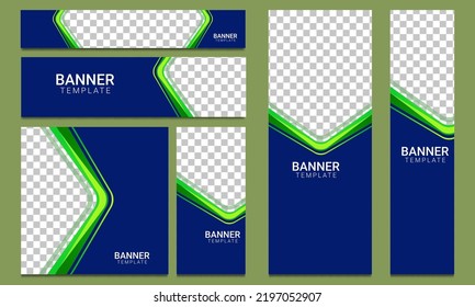 Business ads banner design set