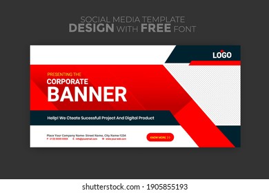 business ads banner template. background-color with stripe line shape. Suitable for social media stories post and web mobile ads. Vector with photo.