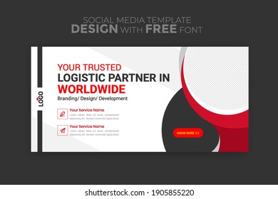 business ads banner template. background-color with stripe line shape. Suitable for social media stories post and web mobile ads. Vector with photo.