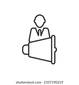 business advertising megaphone icon sign symbol