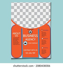 Business Agency Flyer vector template design