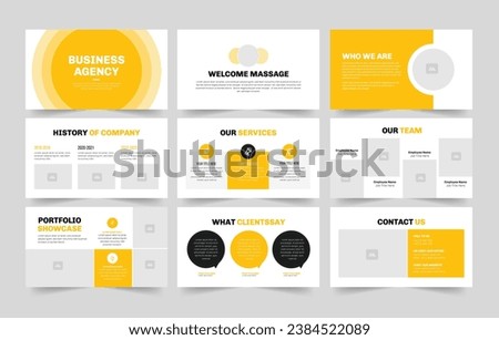 Business Agency Presentation Agency Presentation slide Template.