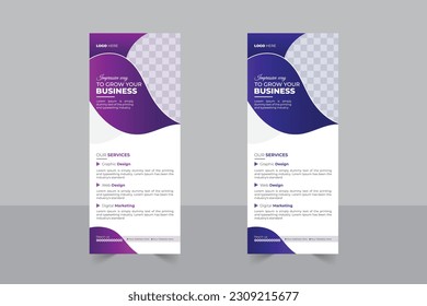 Business agency roll up banner design 